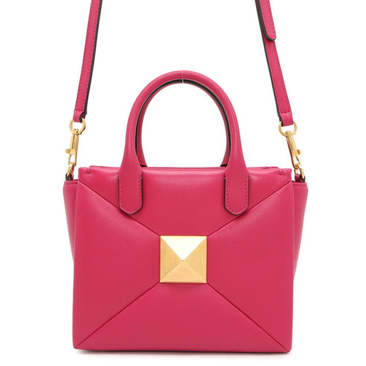 Valentino Garavani Pink Leather One Stud