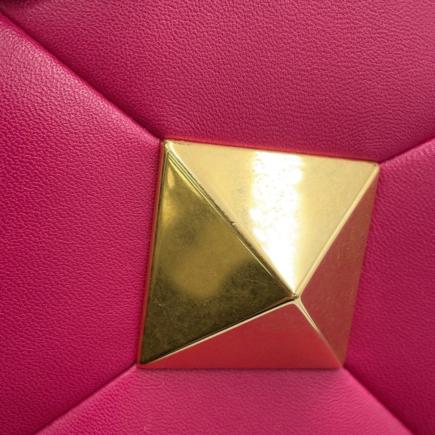 Valentino Garavani Pink Leather One Stud