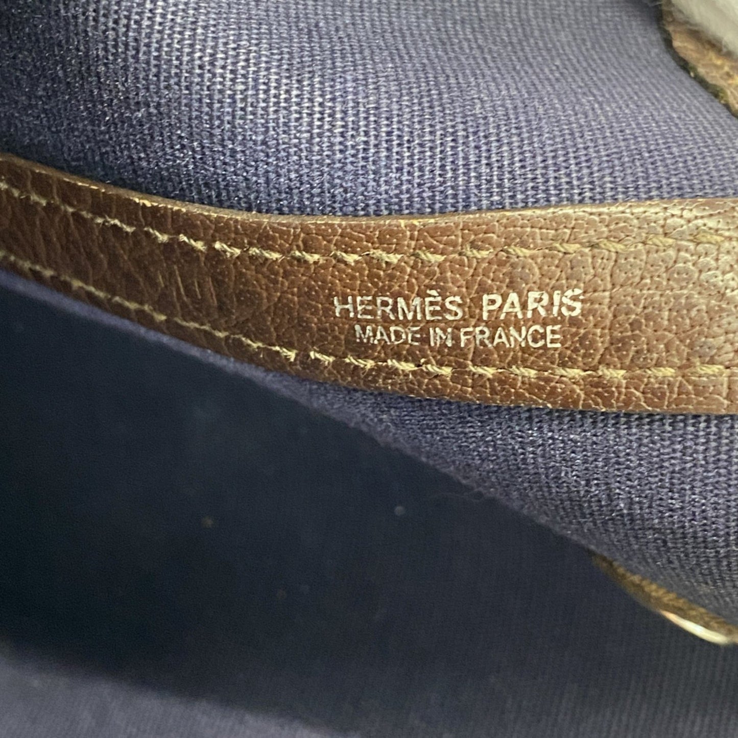 Hermès Brown Canvas Garden Party