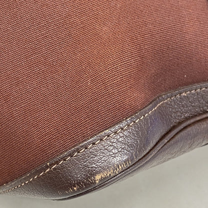 Hermès Brown Canvas Garden Party