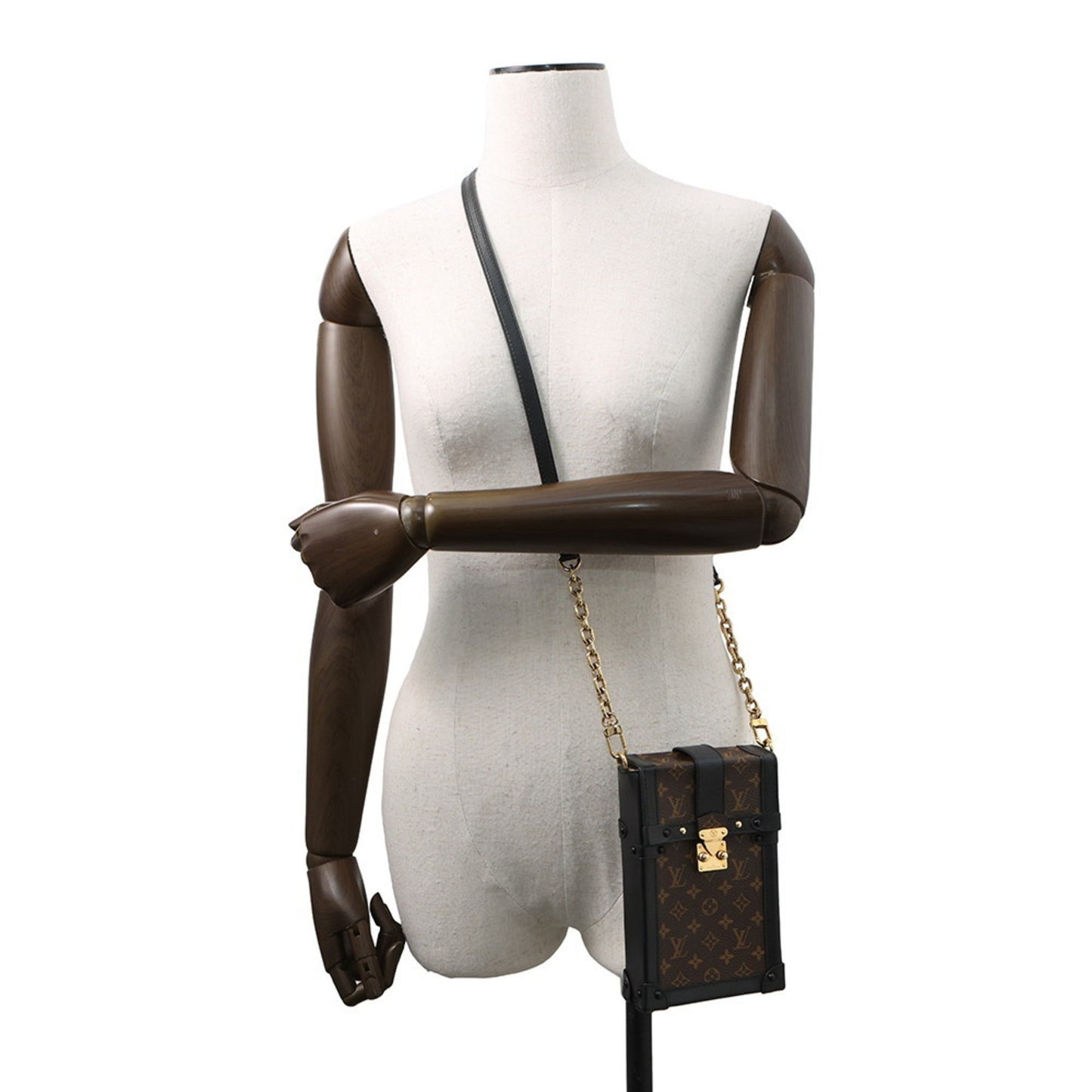 Louis Vuitton Black Canvas Pochette Trunk