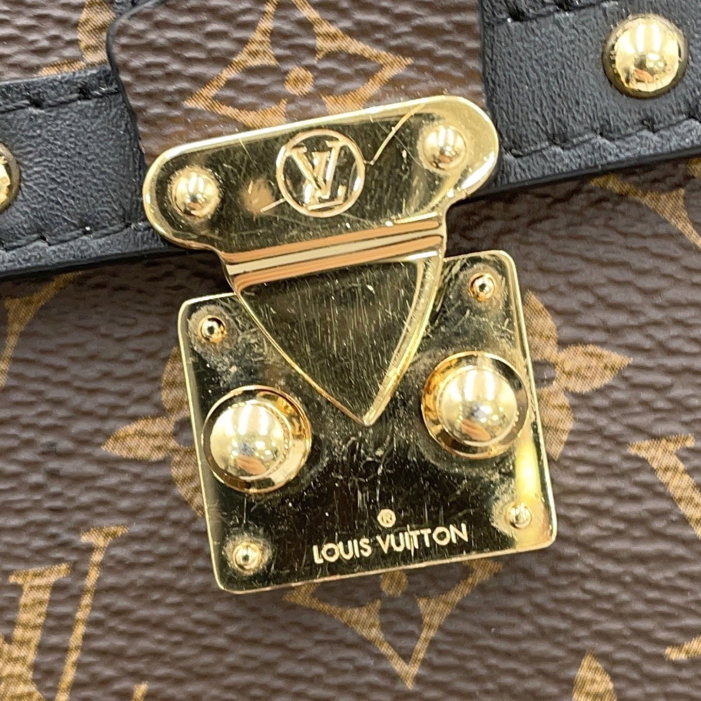 Louis Vuitton Black Canvas Pochette Trunk