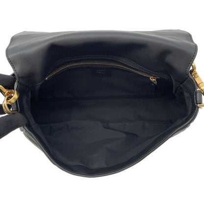 Fendi Black Leather Baguette