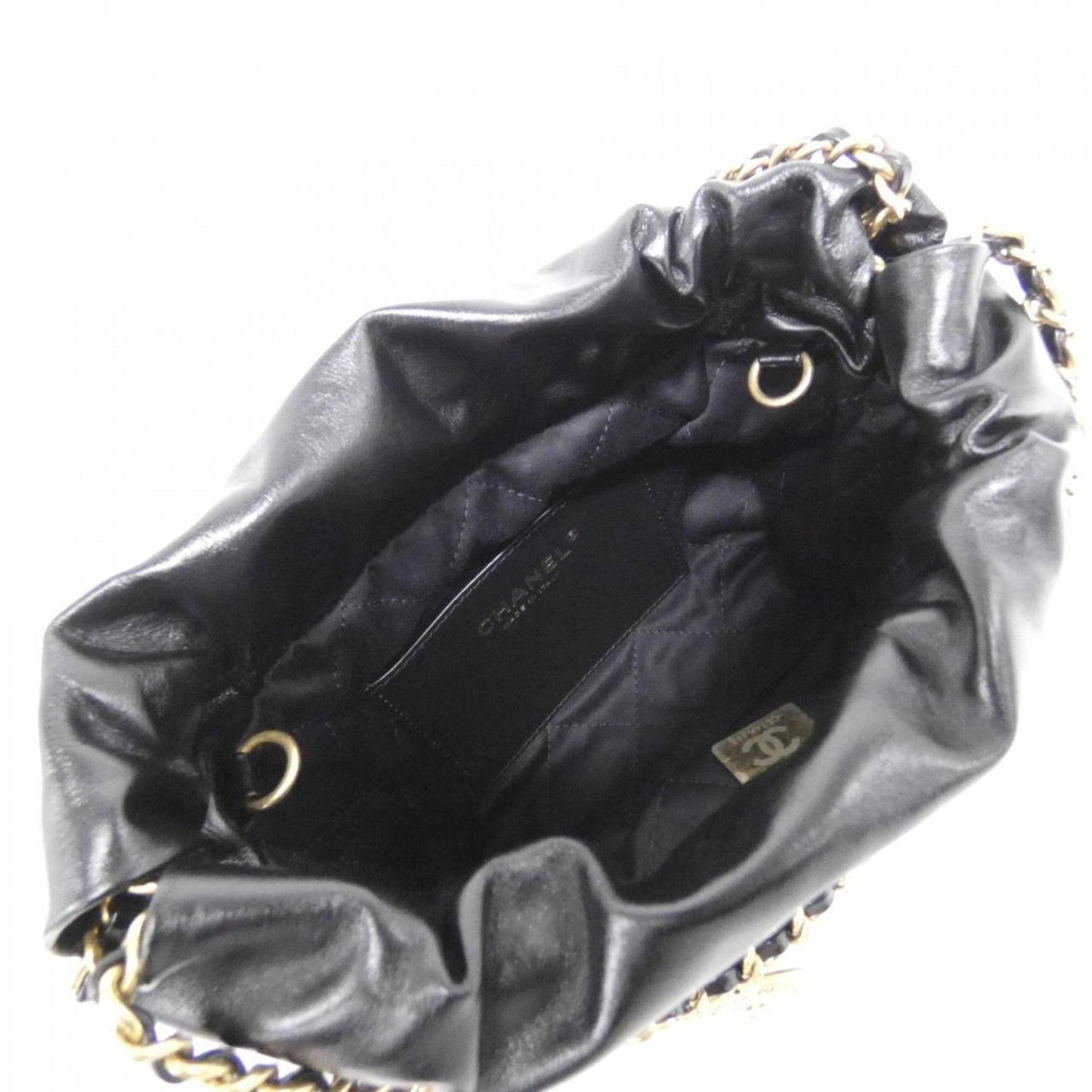 Chanel Black Leather Chanel 22