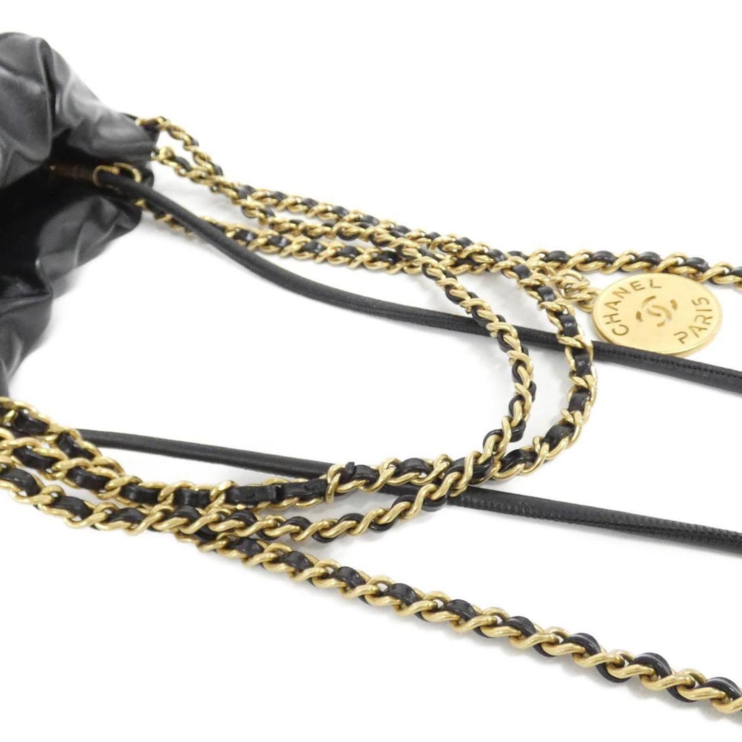 Chanel Black Leather Chanel 22
