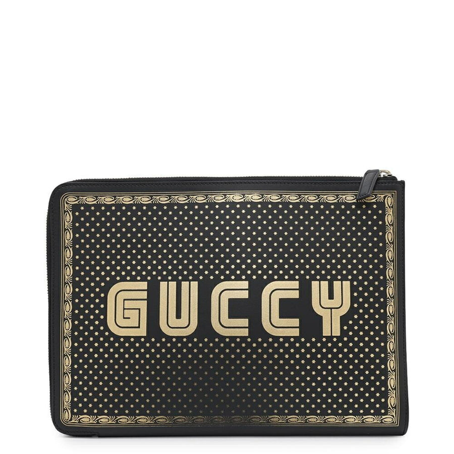 Gucci Black Leather Clutch
