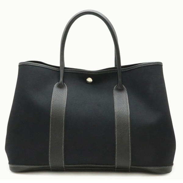 Chanel Black Leather Cambon Line