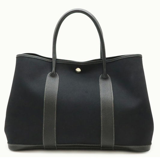 Hermès Black Canvas Garden Party