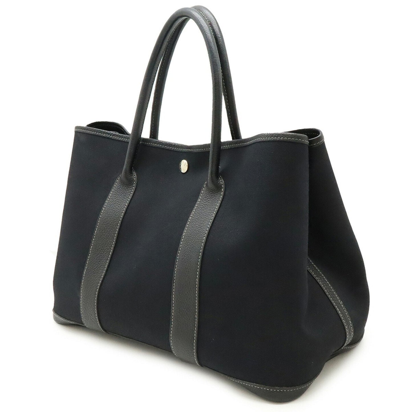 Hermès Black Canvas Garden Party