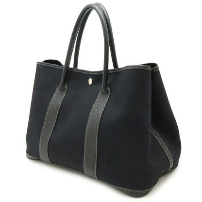 Hermès Black Canvas Garden Party
