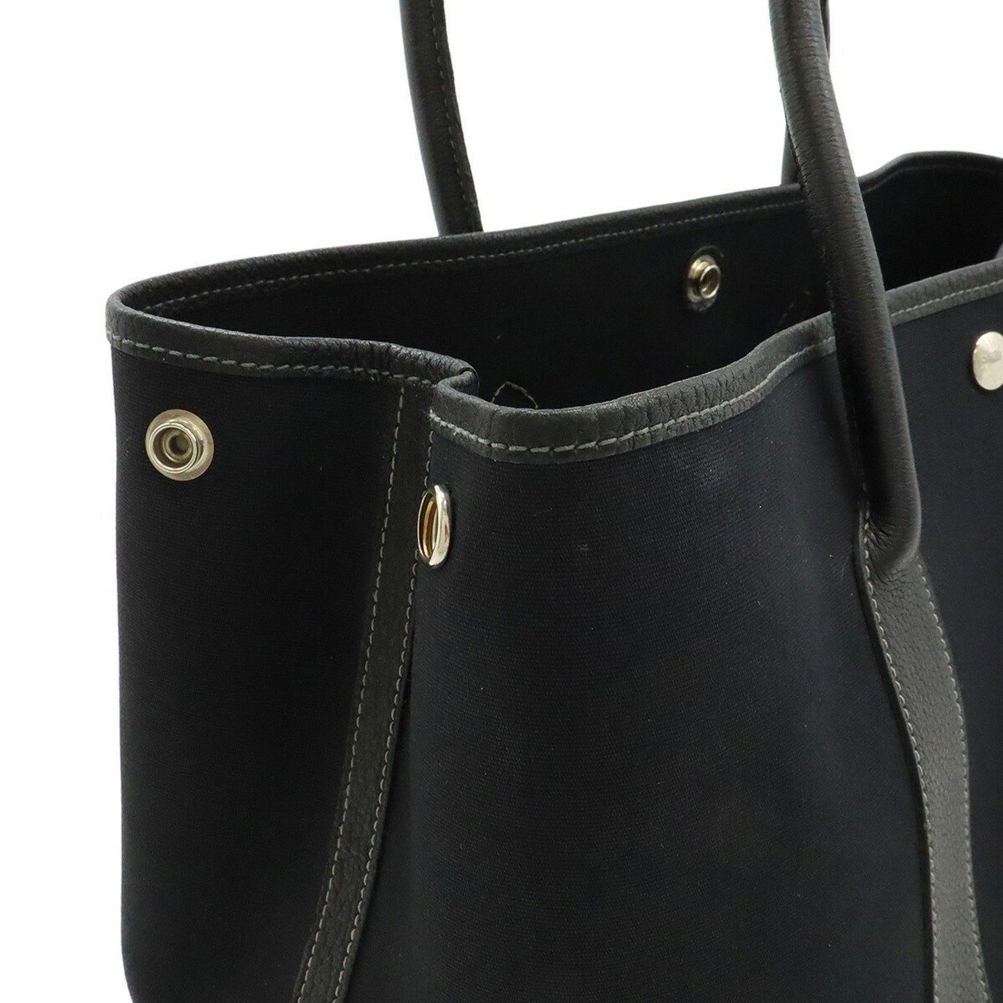 Hermès Black Canvas Garden Party