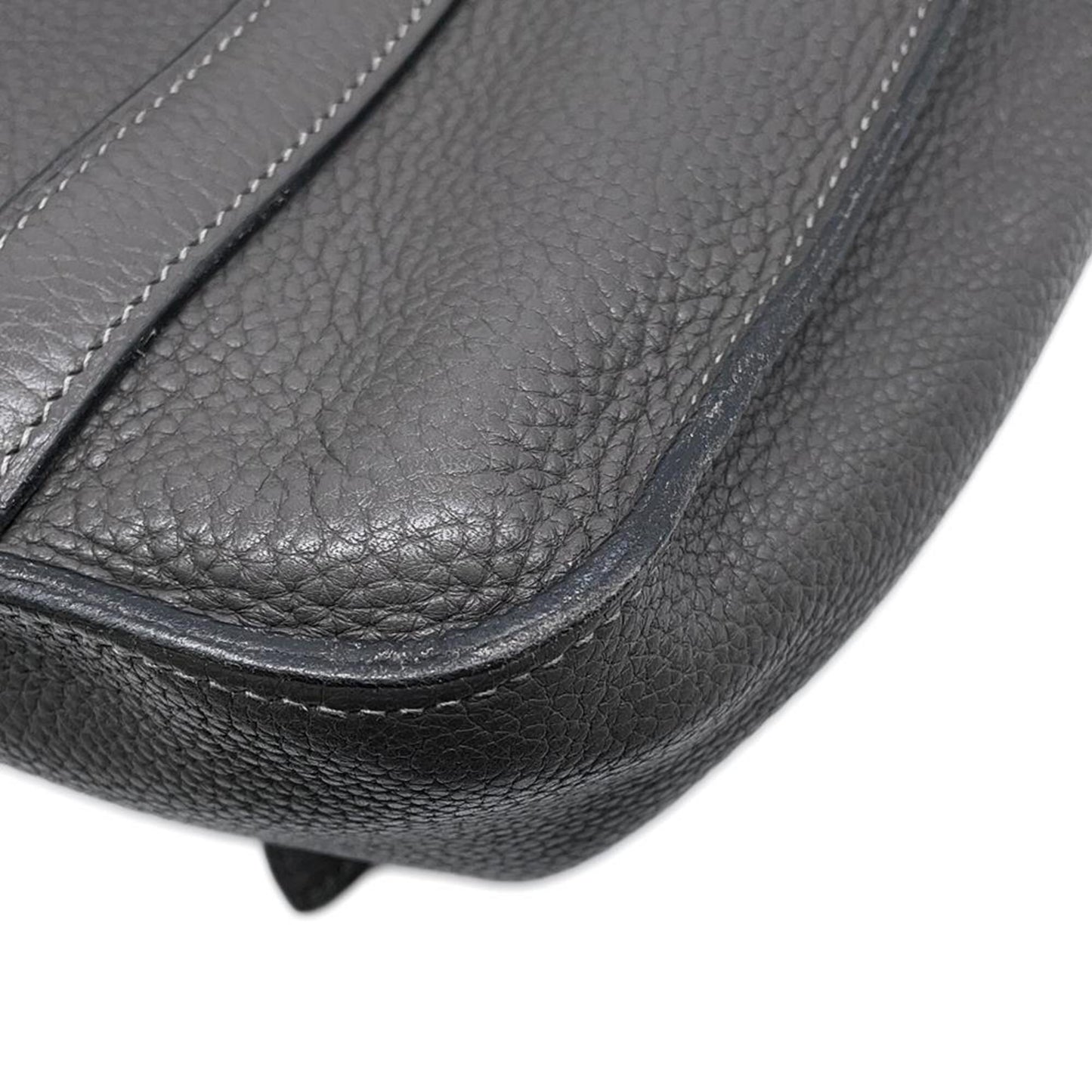 Hermès Gray Leather Steve