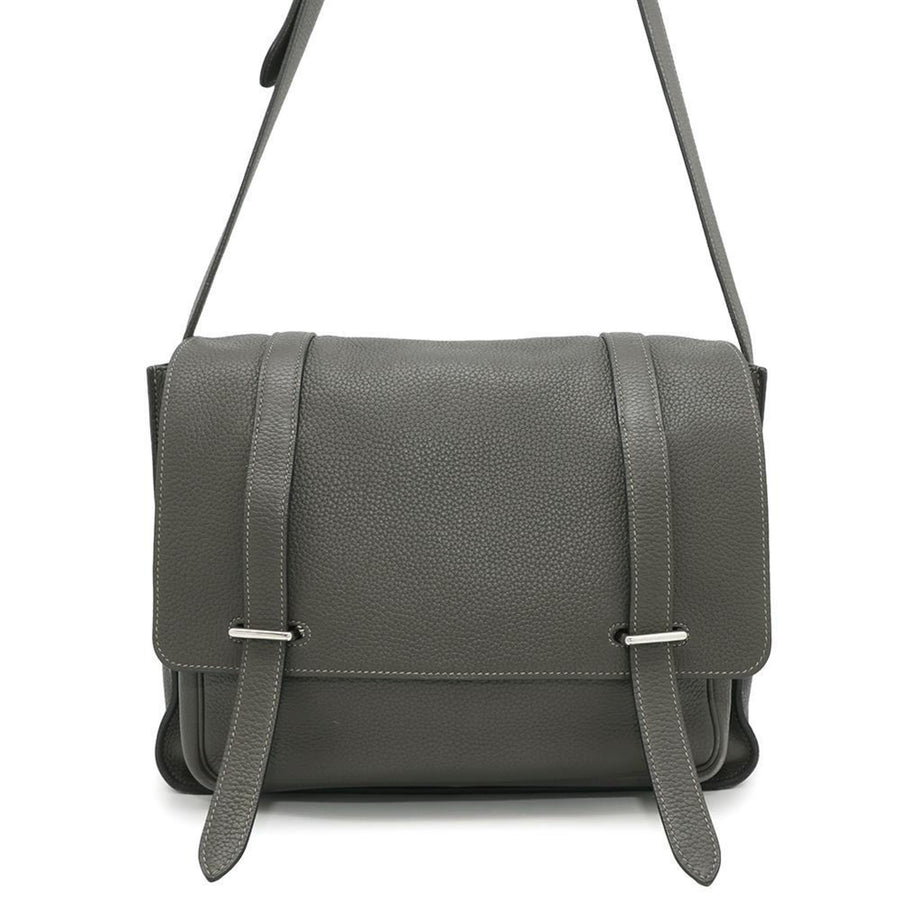 Hermès Gray Leather Steve