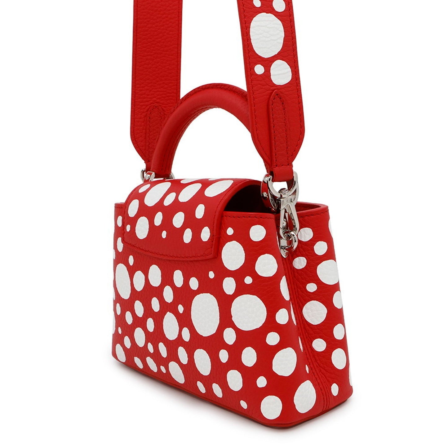Louis Vuitton Red Leather Capucines Mini