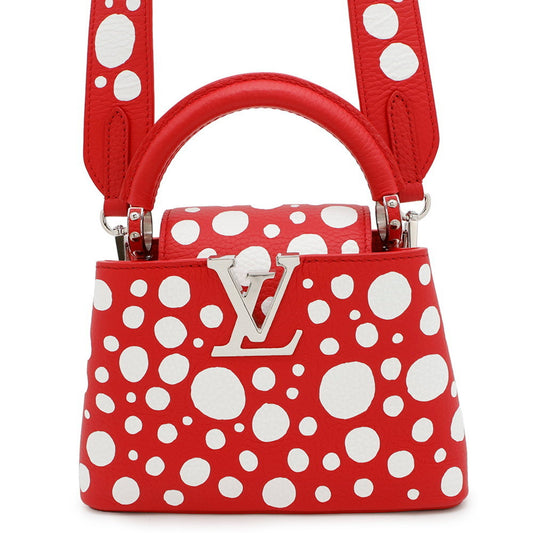 Louis Vuitton Red Leather Capucines Mini