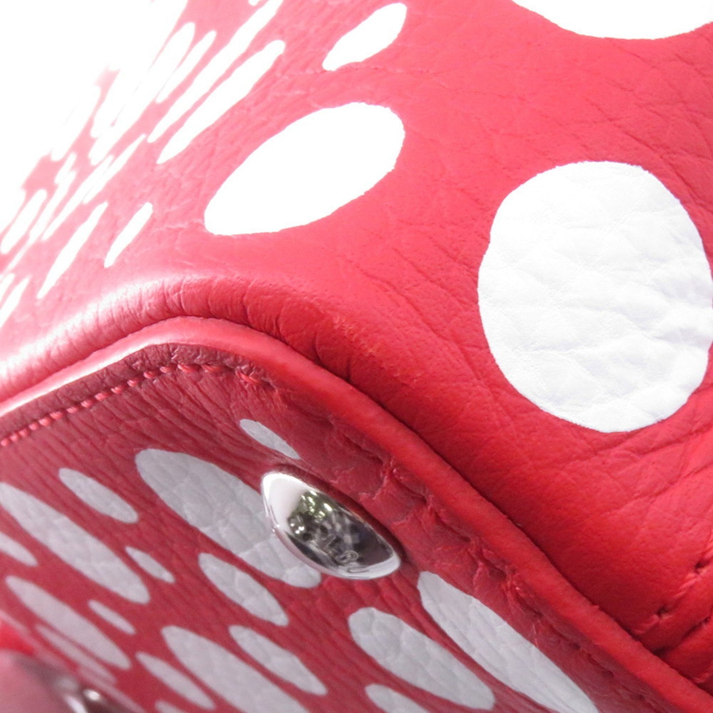 Louis Vuitton Red Leather Capucines Mini