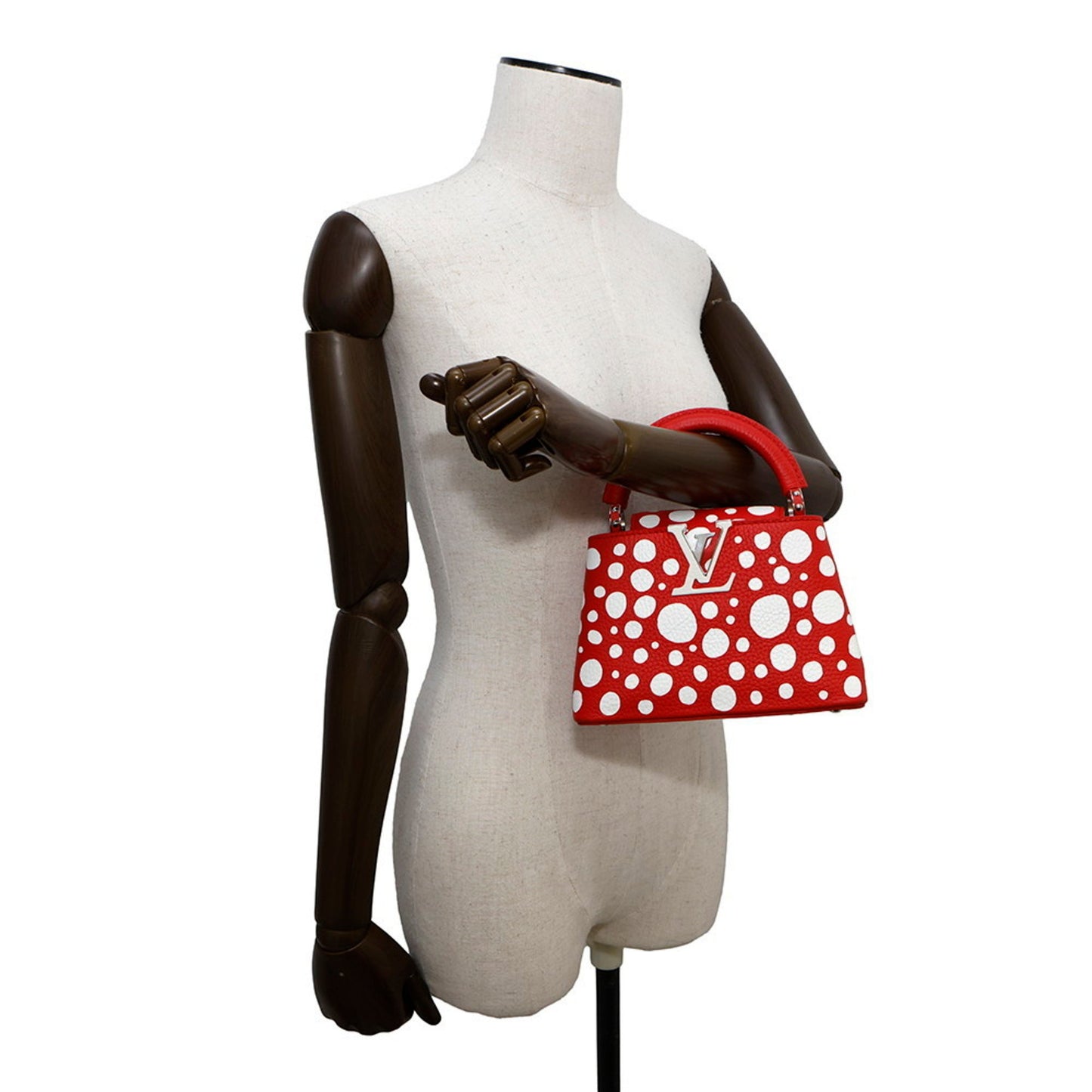 Louis Vuitton Red Leather Capucines Mini