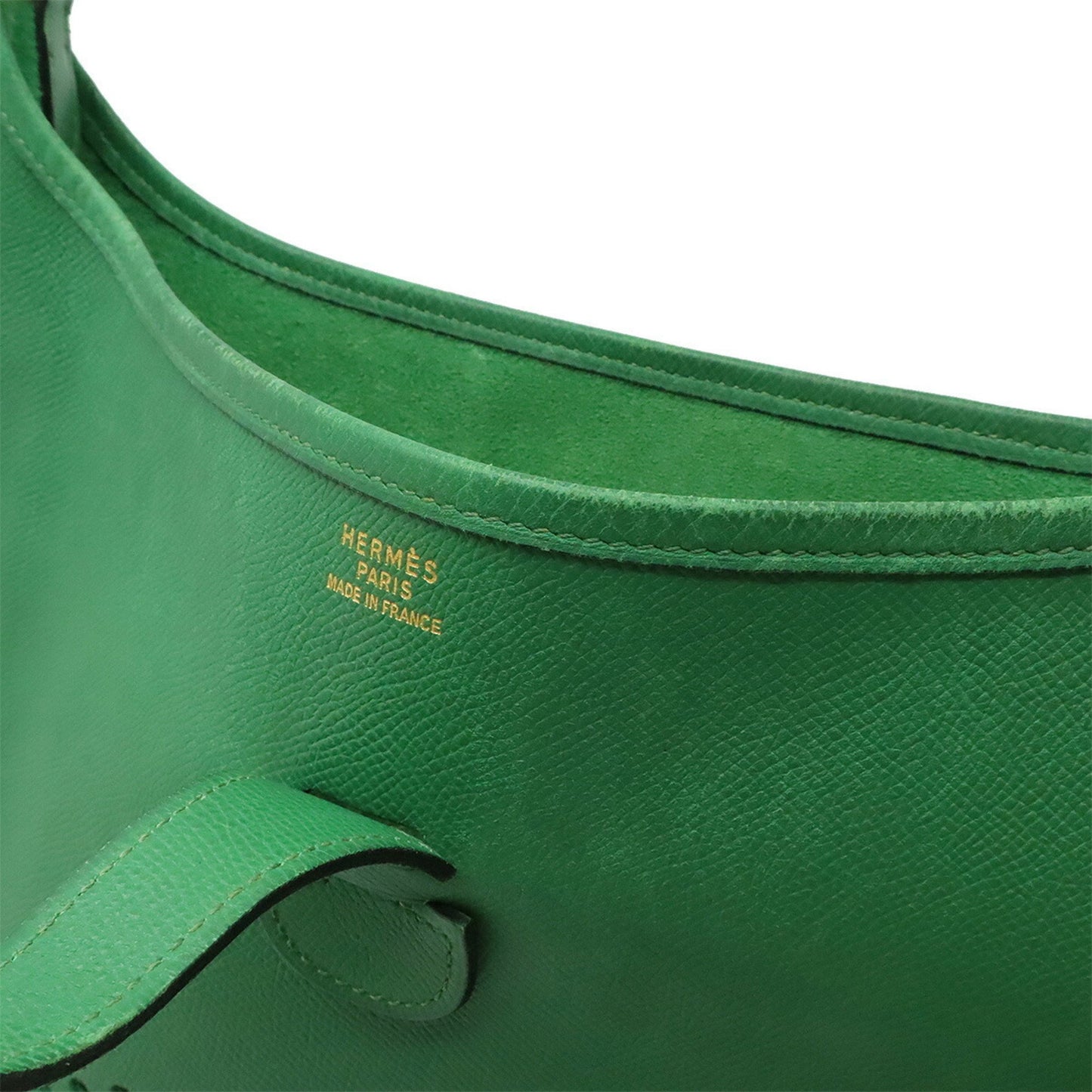 Hermès Green Leather Evelyn