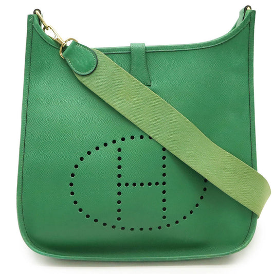 Hermès Green Leather Evelyn