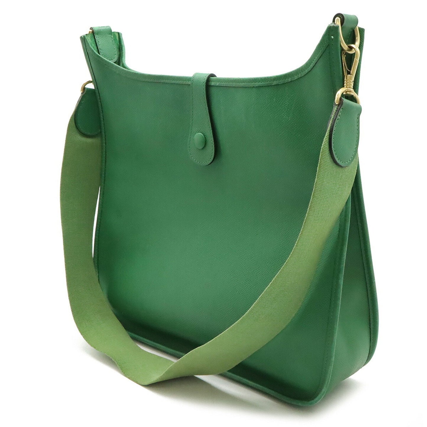 Hermès Green Leather Evelyn