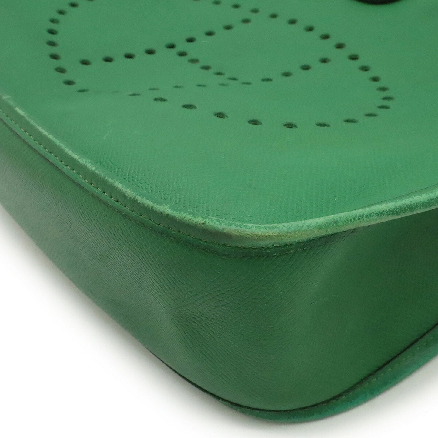 Hermès Green Leather Evelyn