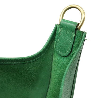 Hermès Green Leather Evelyn