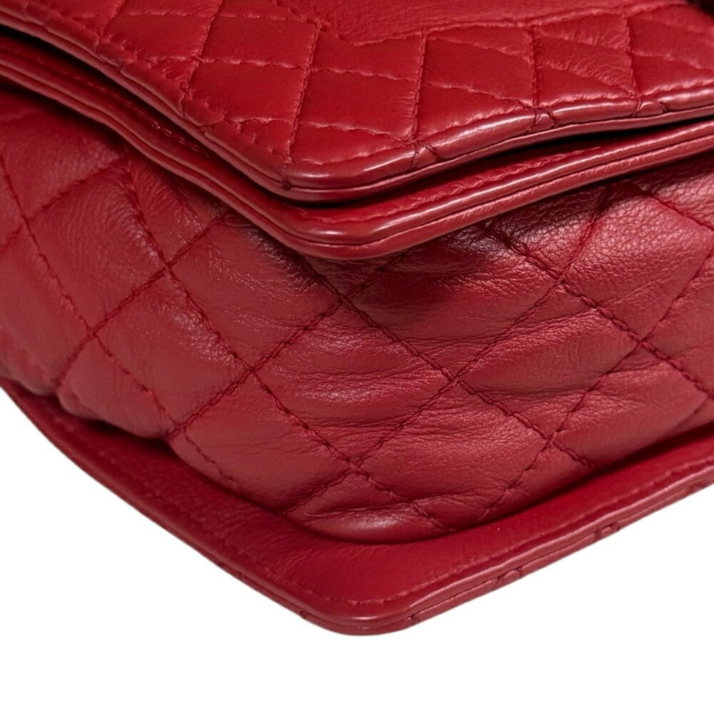 Chanel Red Leather Boy