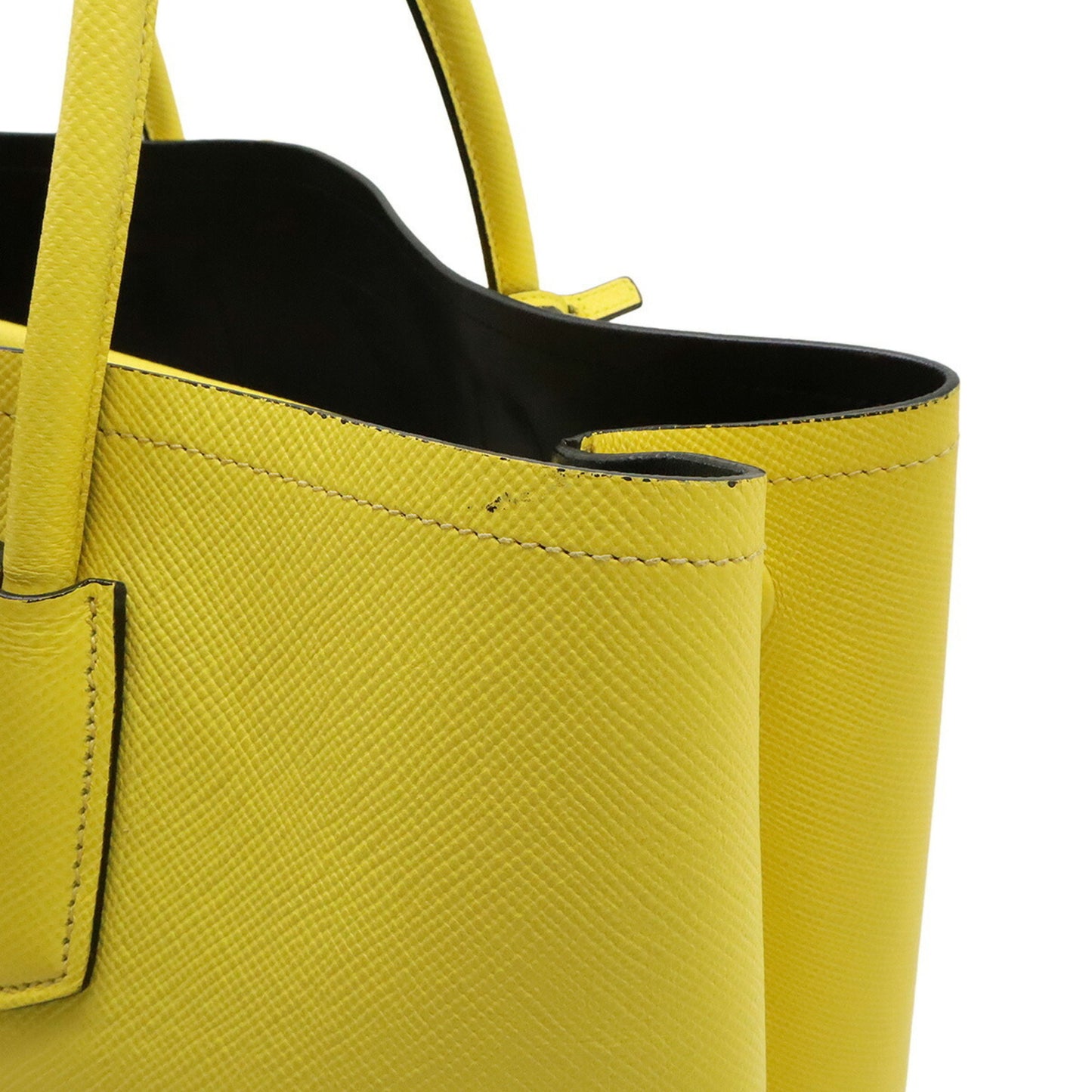 Prada Yellow Leather Saffiano