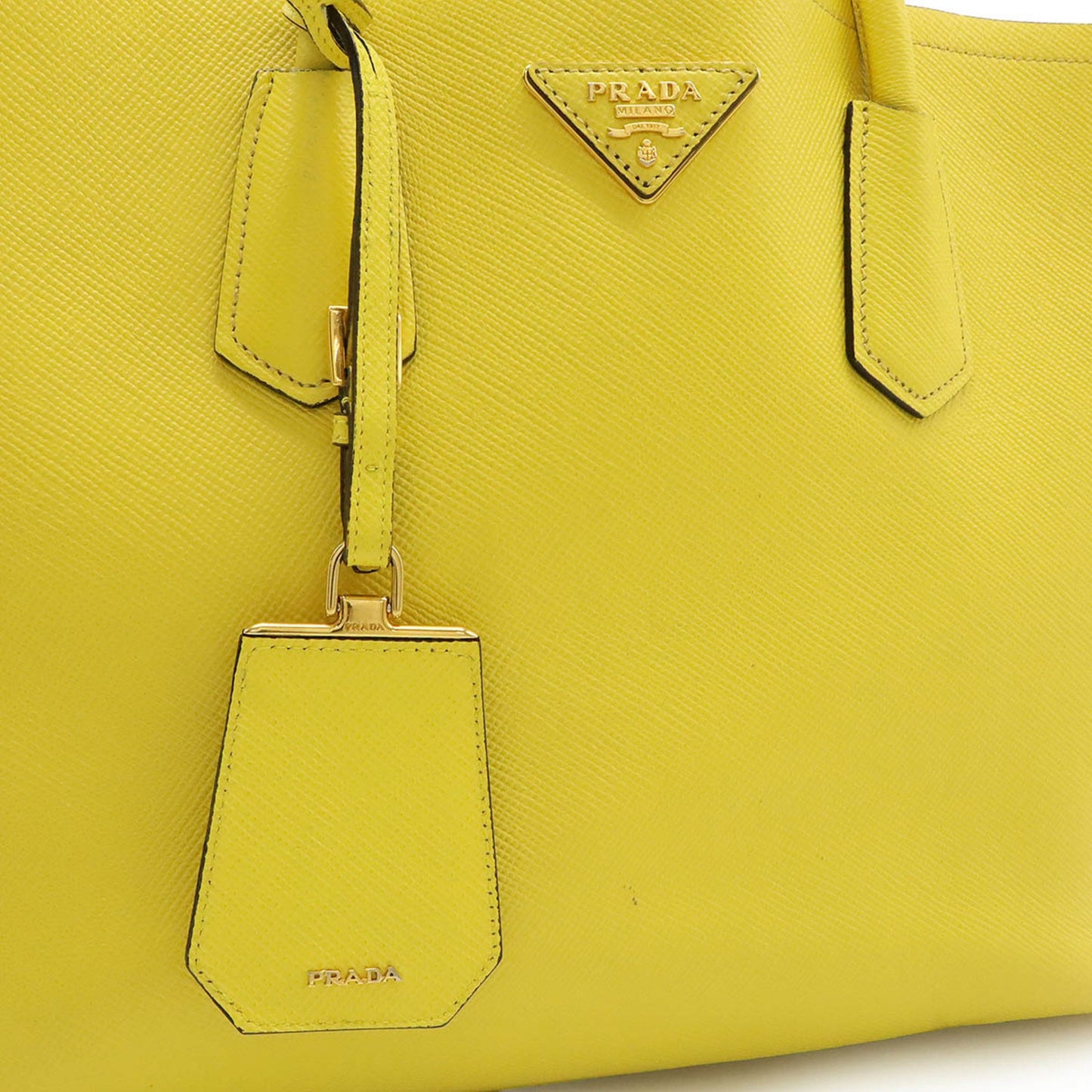 Prada Yellow Leather Saffiano