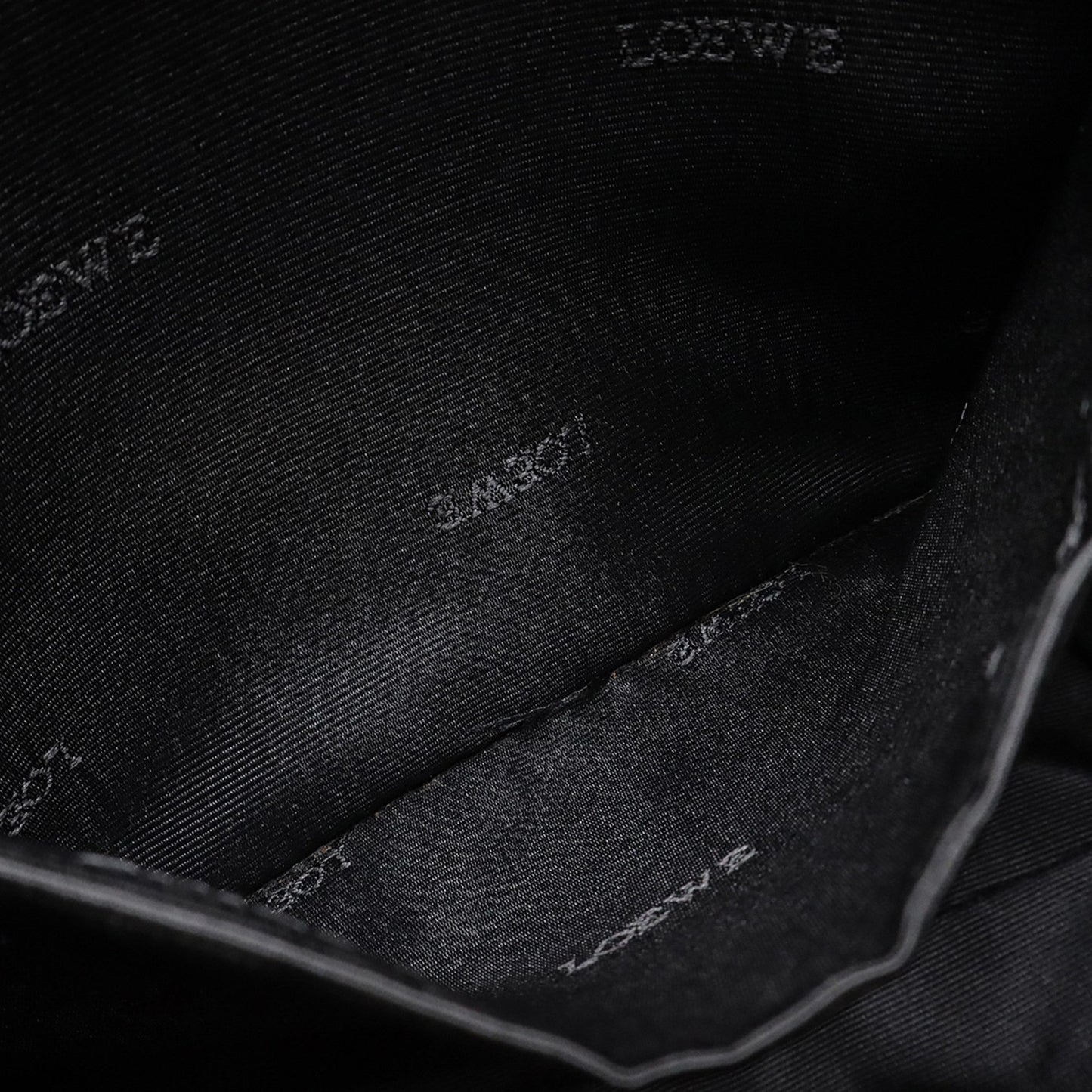 Loewe Black Leather Anagram