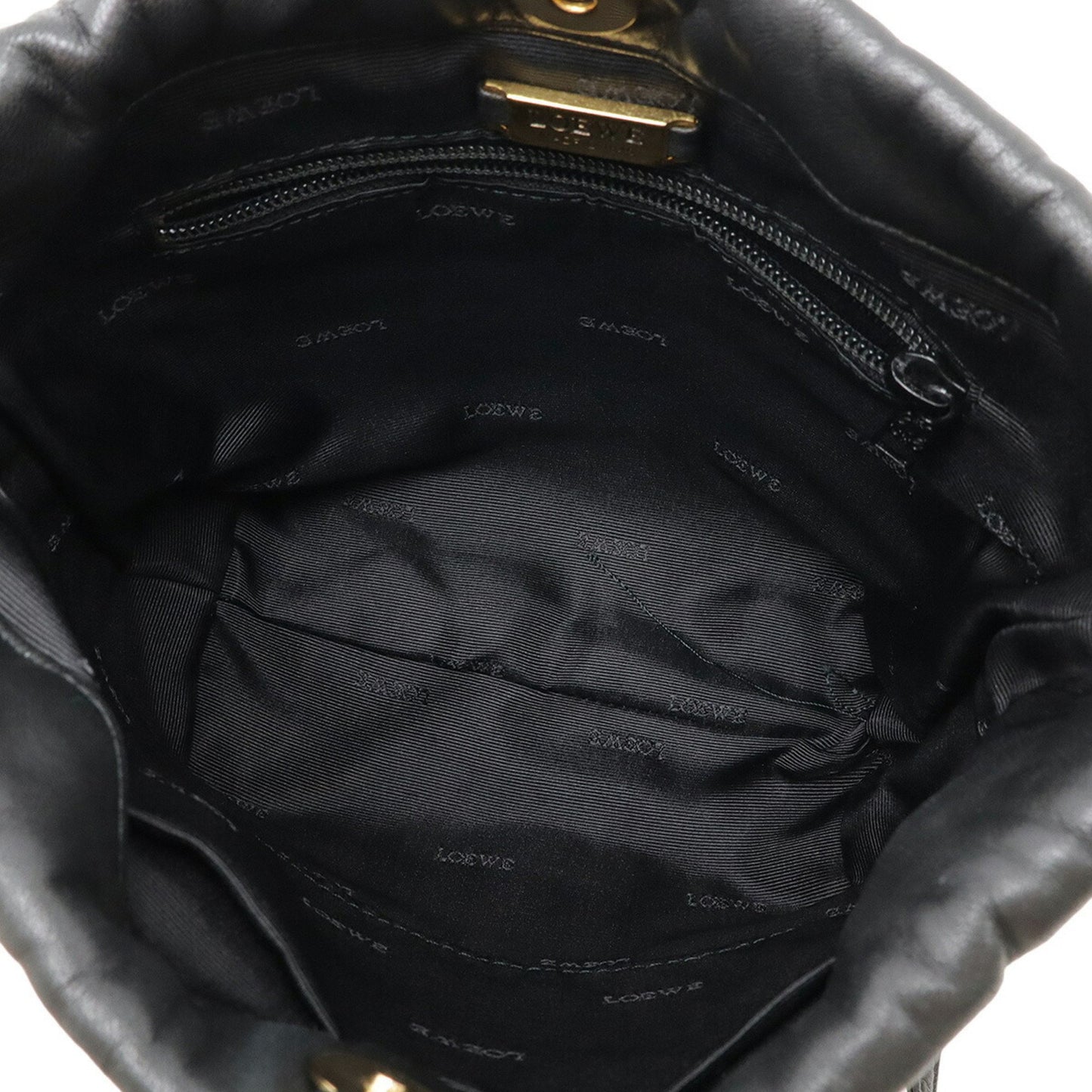 Loewe Black Leather Anagram