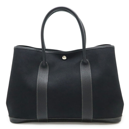 Hermès Black Canvas Garden Party