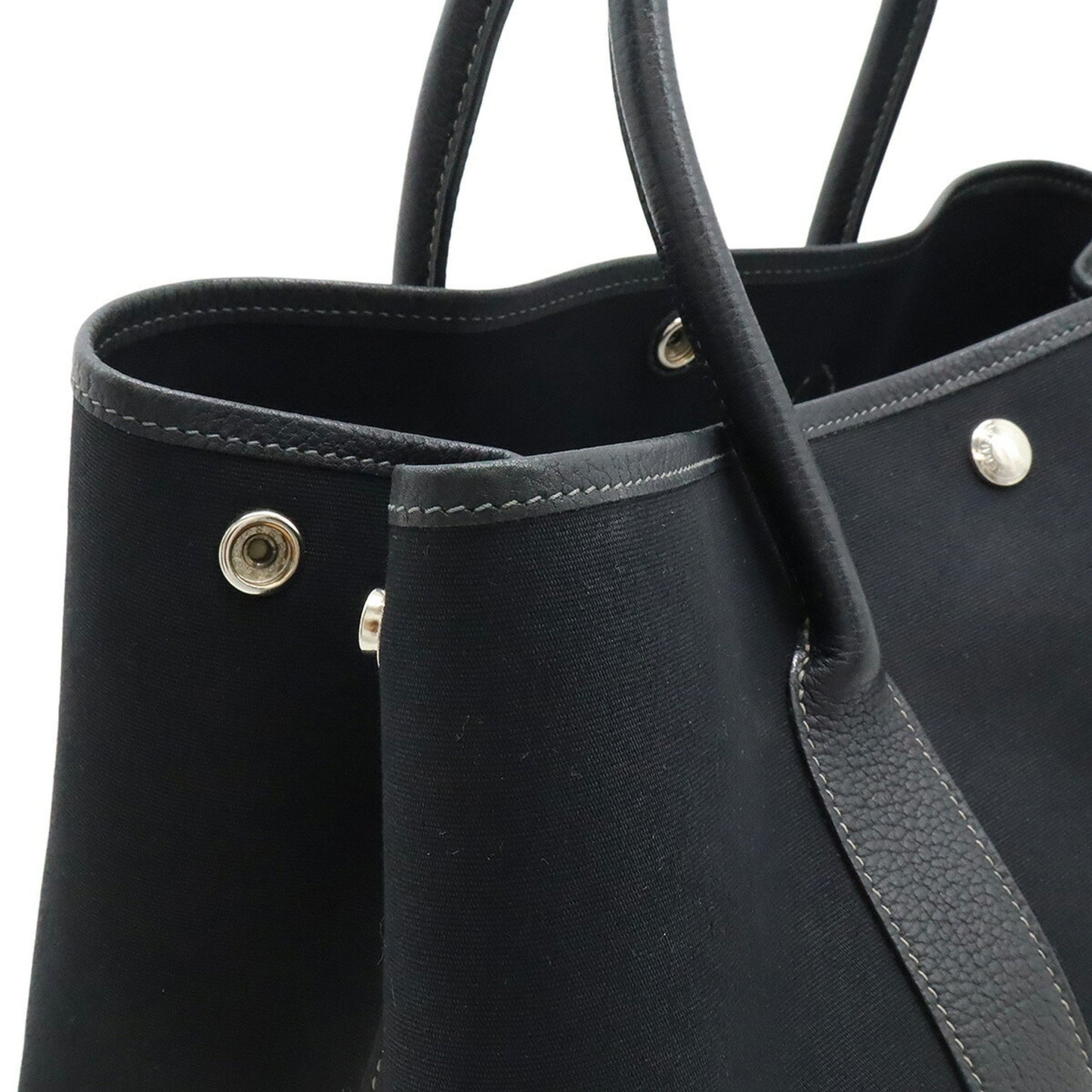 Hermès Black Canvas Garden Party