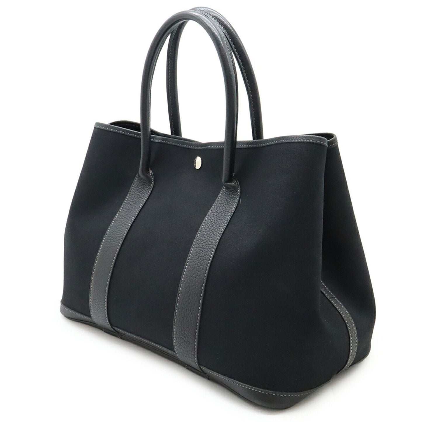 Hermès Black Canvas Garden Party