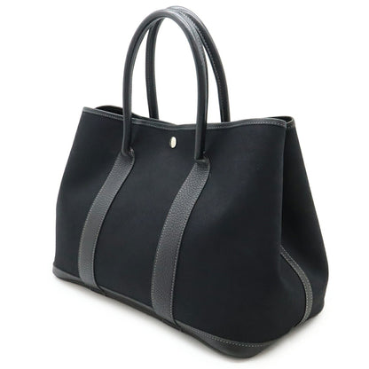 Hermès Black Canvas Garden Party