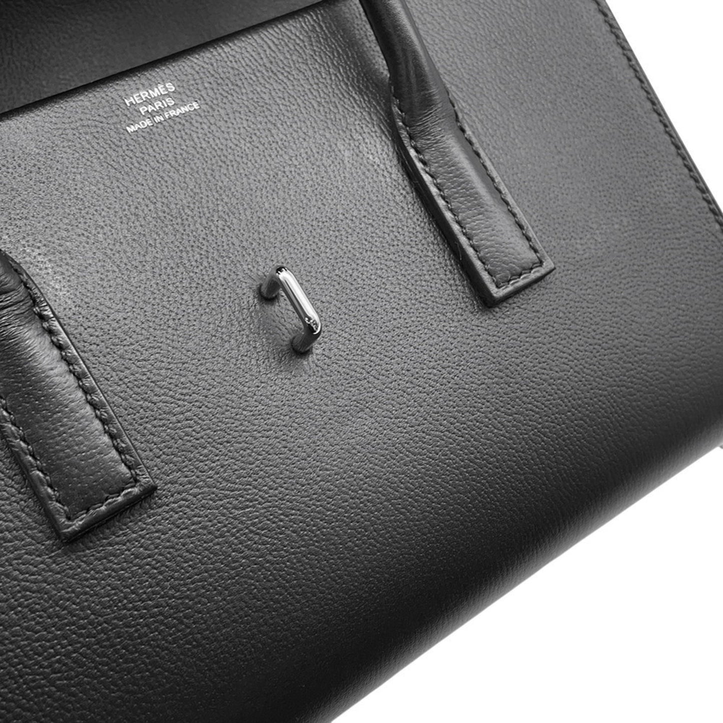Hermès Black Leather Drag