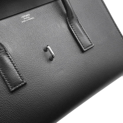 Hermès Black Leather Drag