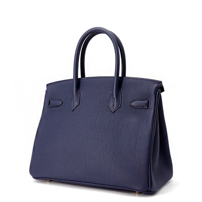 Hermès Blue Leather Birkin 30