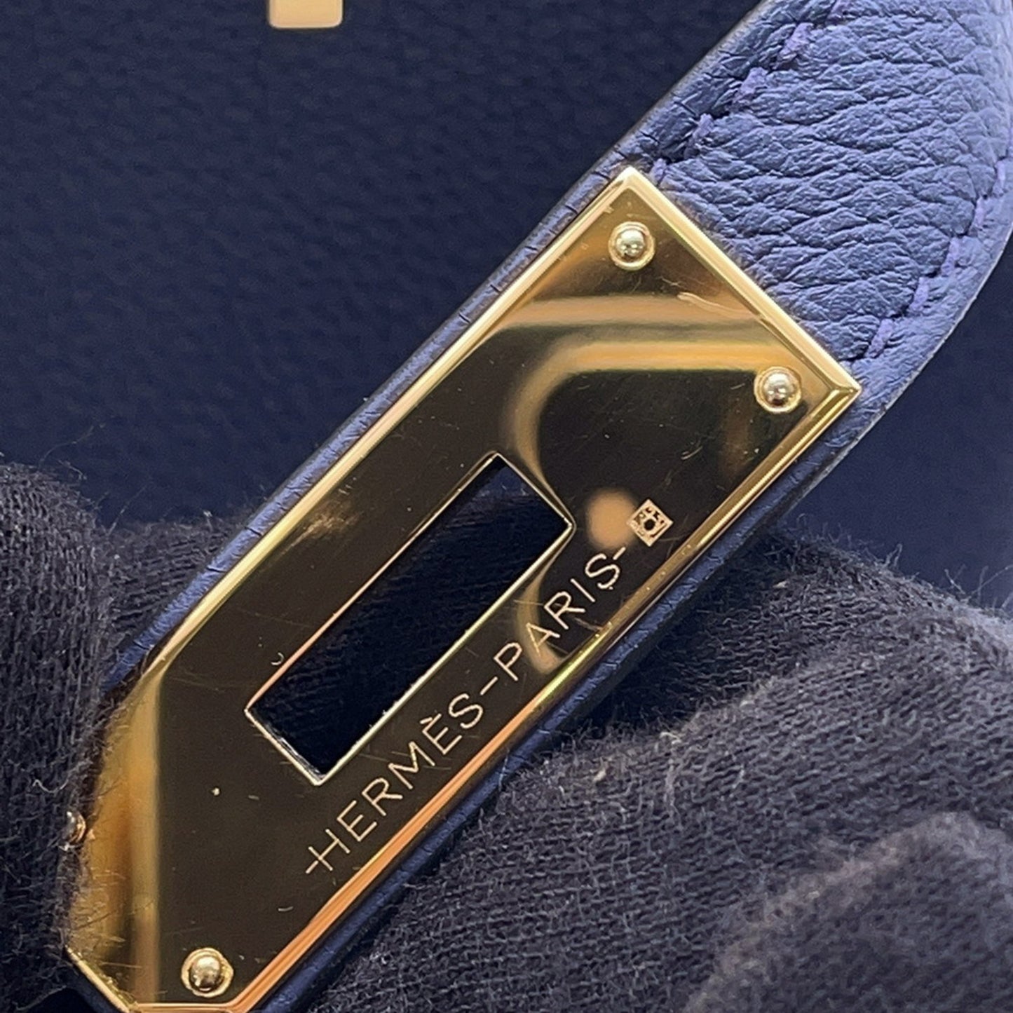 Hermès Blue Leather Birkin 30