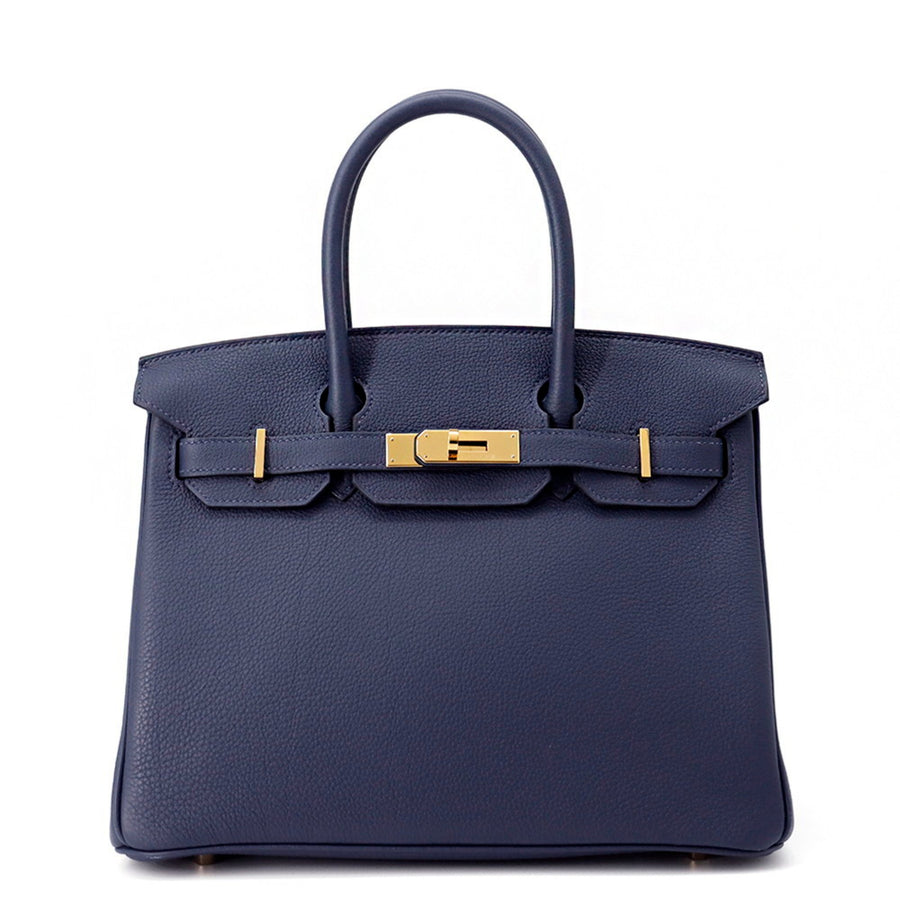 Hermès Blue Leather Birkin 30
