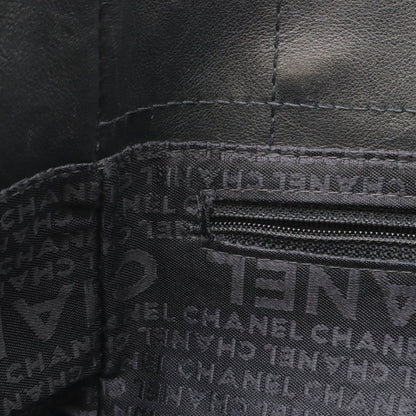 Chanel Black Leather Chocolate Bar