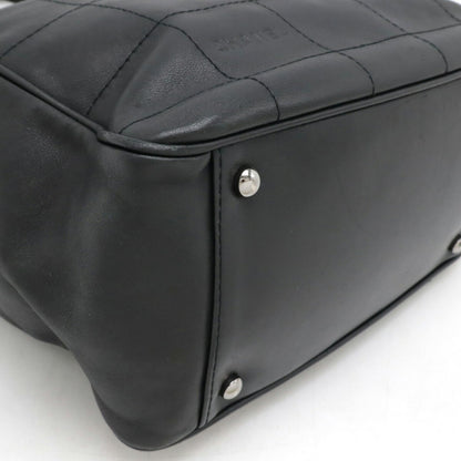 Chanel Black Leather Chocolate Bar