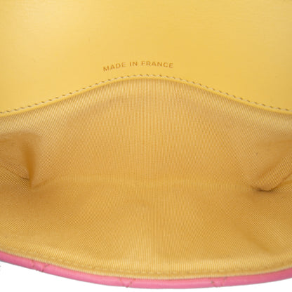 Chanel Cc Quilted Lambskin Sunglasses Case With Chain