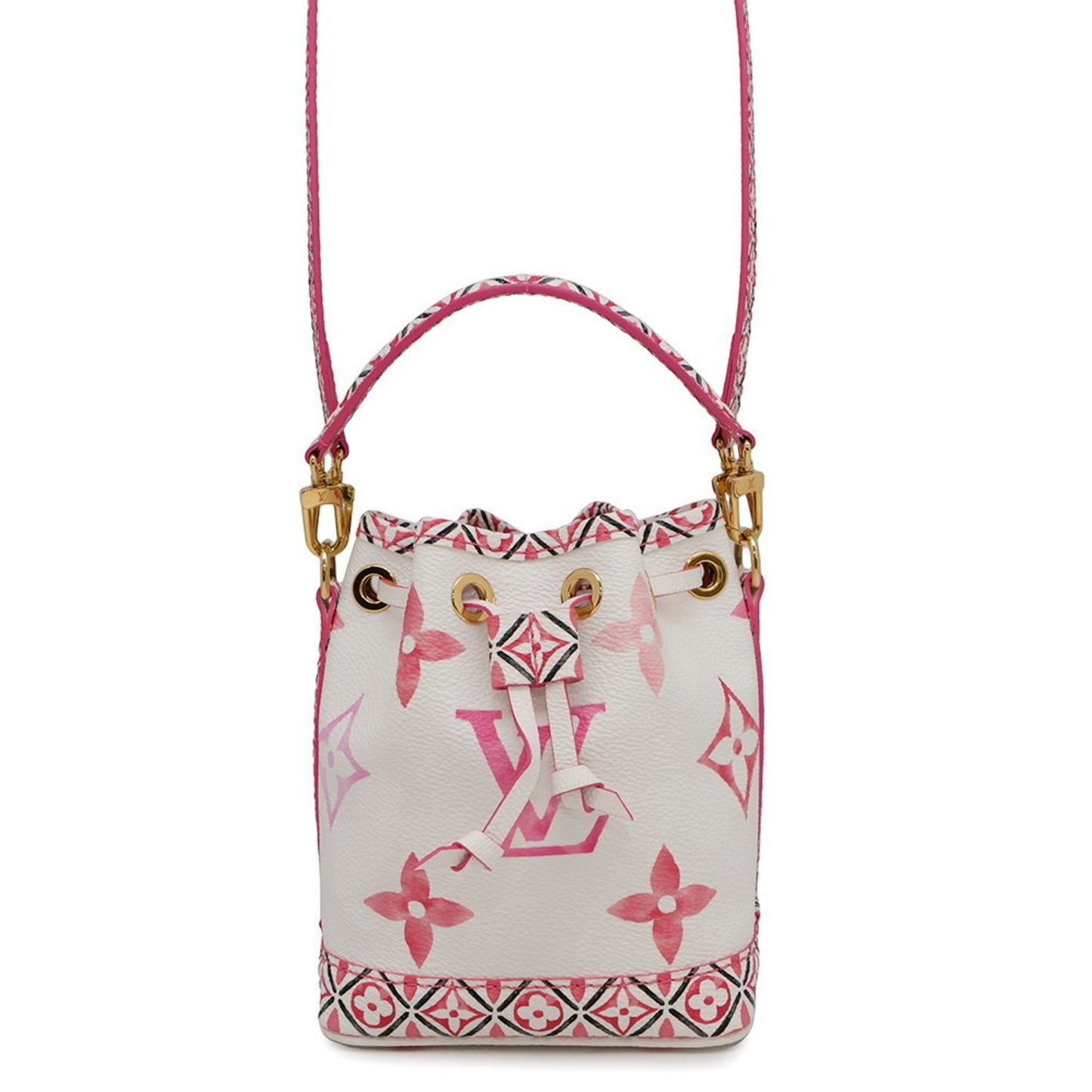 Louis Vuitton Pink Leather Nano Noé