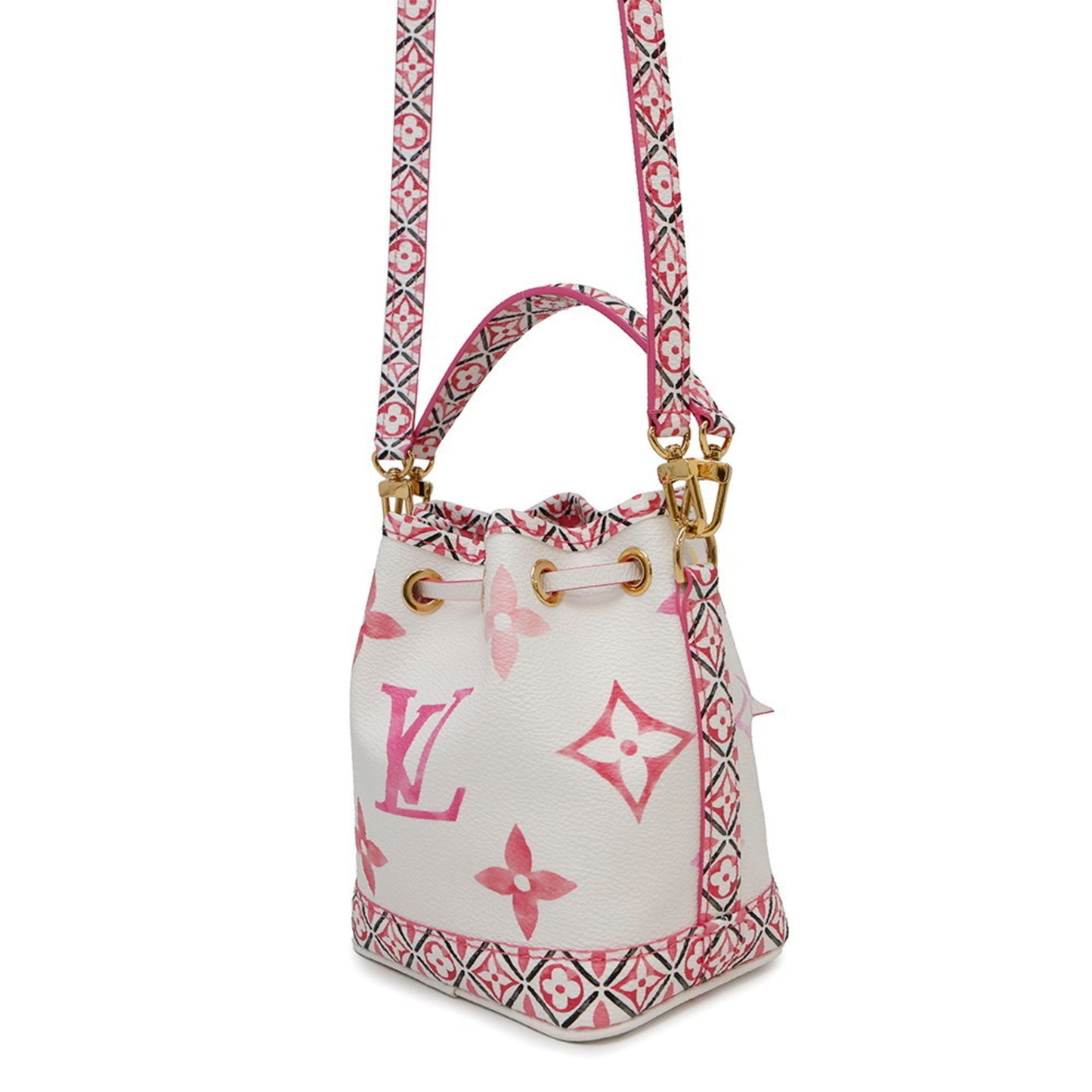 Louis Vuitton Pink Leather Nano Noé