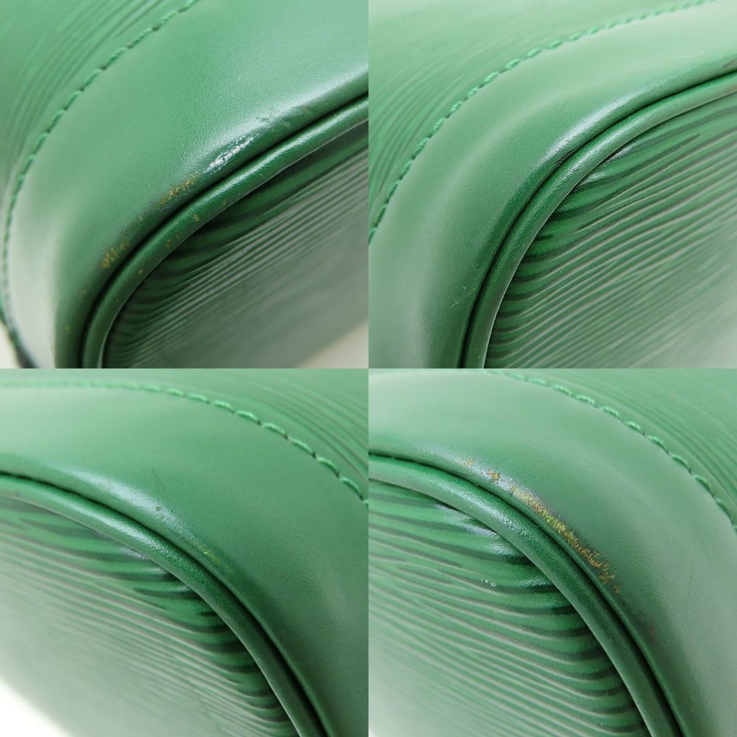 Louis Vuitton Green Leather Alma