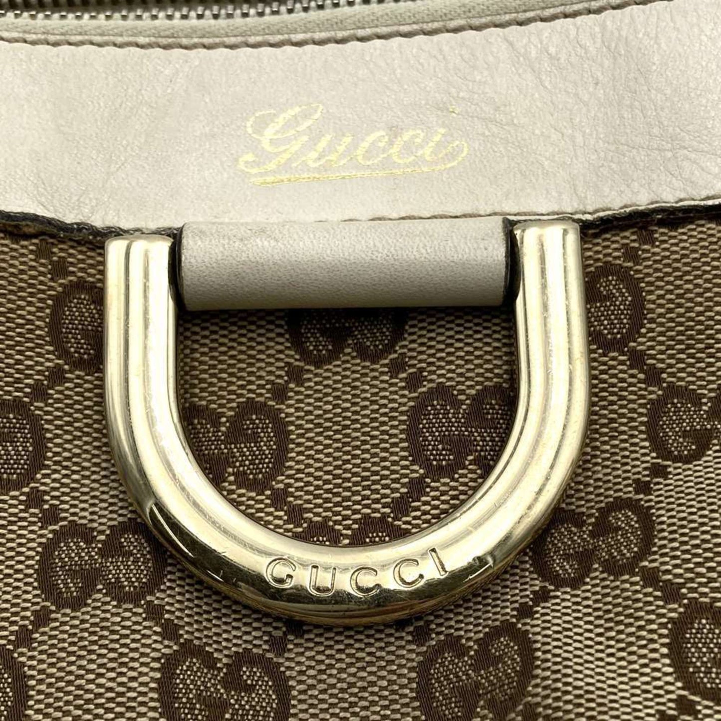 Gucci Brown Canvas Abbey
