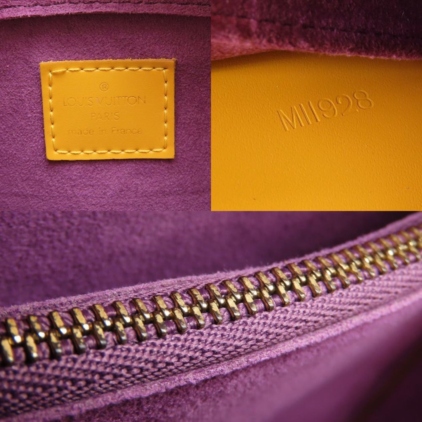 Louis Vuitton Yellow Leather Pont Neuf