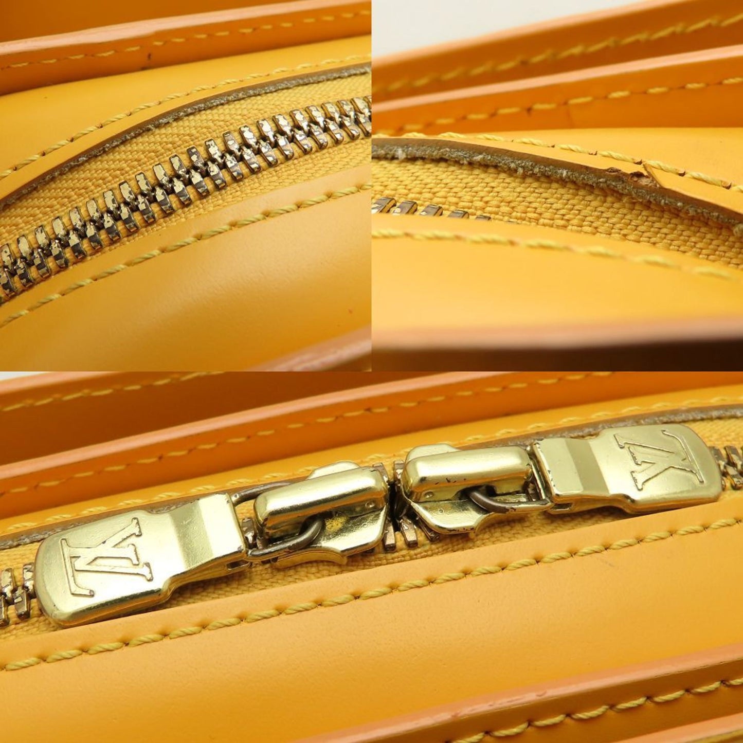 Louis Vuitton Yellow Leather Pont Neuf