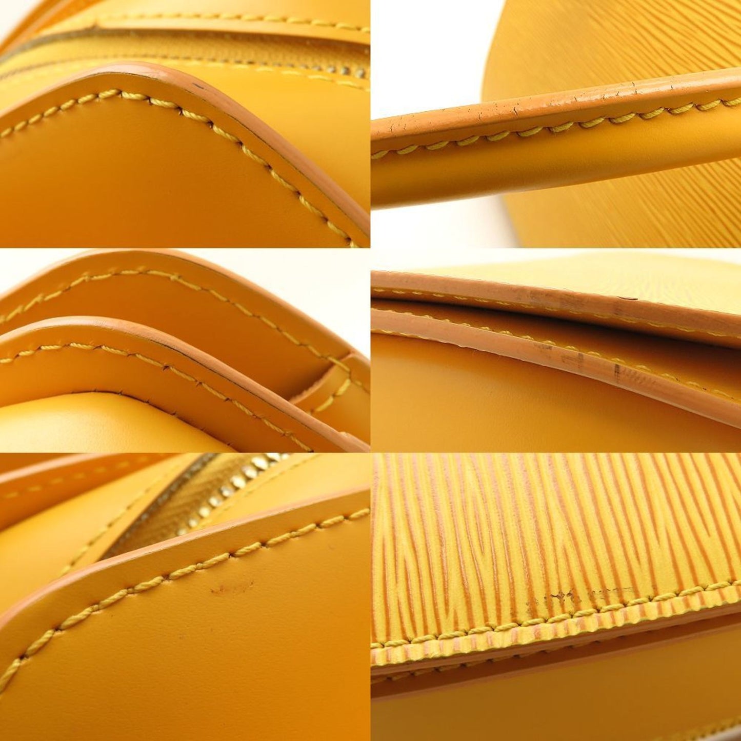 Louis Vuitton Yellow Leather Pont Neuf